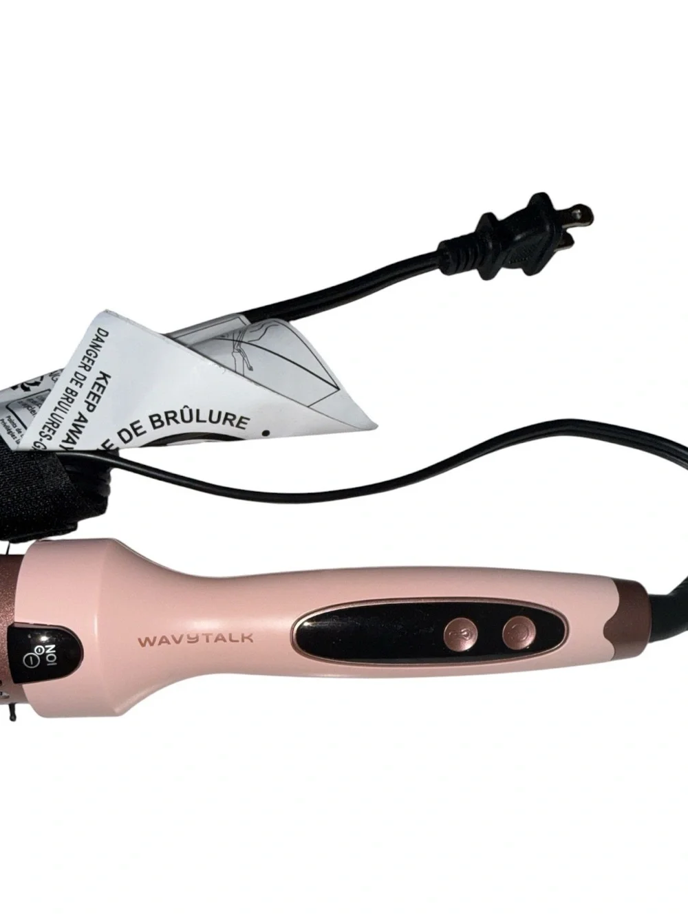 Wavytalk Blowout Boost Ionic Thermal Brush 1 1/2 Inch LED Display, 300-400F Pink